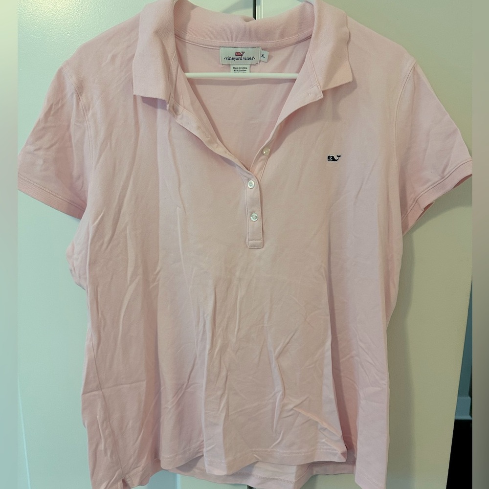 Vineyard Vines pink polo